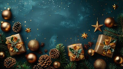 christmas background with christmas tree