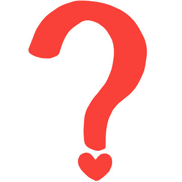 red question mark