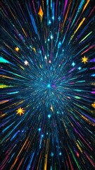 fireworks in the night sky