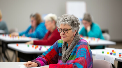 '' bingo night fundraiser with participants of all ages and a supportive community vibe 