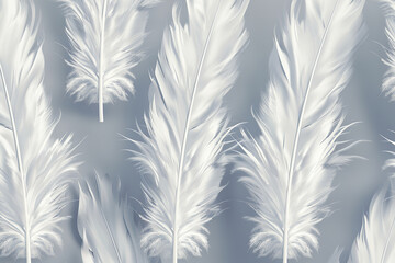 Generative ai on theme of beautiful texture bird feather for design natural abstract background