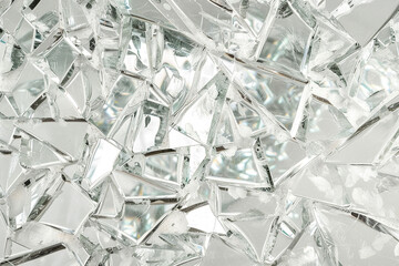 Generative ai on theme of beautiful texture broken glass for design natural abstract background