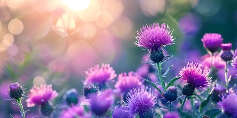 Health Benefits of Milk Thistle, a Flowering Herb with Purple Flowers. Concept Liver Support, Natural Remedy, Herbal Supplement, Detoxification, Traditional Medicine