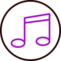 music Vector Line Purple Circle Black