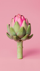 Obraz premium artichihoke isolated on gradient background 