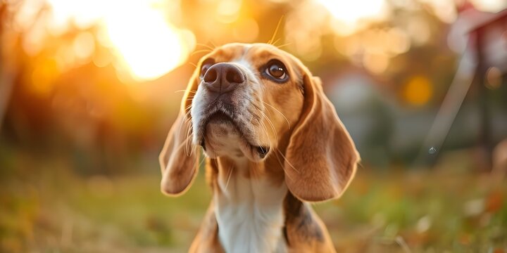 Bley, a playful beagle at a doggy daycare, spreads joy and energy. Concept Doggy Daycare, Playful Pets, Happy Animals, Energetic Canines, Joyful Moments