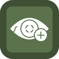 Hyperopia Glyph Green Box Icon