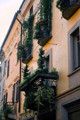 Häuserfassade in italinischer Kleinstadt 