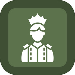 King Glyph Green Box Icon