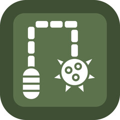 Flail Glyph Green Box Icon