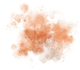 Watercolor stain decoration