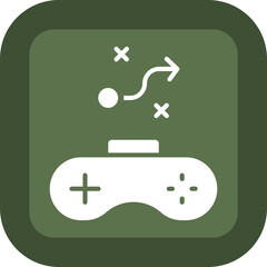 Strategy Glyph Green Box Icon