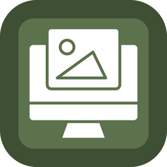 Preview Vector Glyph Green Box Icon