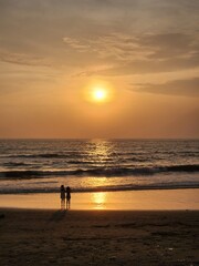 Fototapeta premium sunset on the beach
