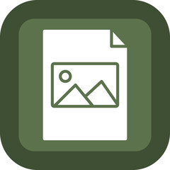 Jpeg Vector Glyph Green Box Icon