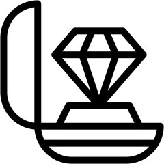 ring, diamond, wedding ring, heart , love and romance, miscellaneous, valentines day, valentine Icon