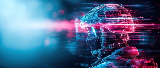 A digital art generator creating a personalized soldier design with an American flag motif