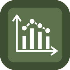 Diagram Glyph Green Box Icon
