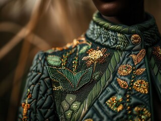 Fototapeta premium Sustainable fashion, a runway of ecofriendly materials, challenging fast fashion with style and ethics