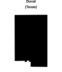 Duval County (Texas) blank outline map