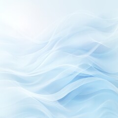 柔らかな曲線と波の抽象的な水色の背景