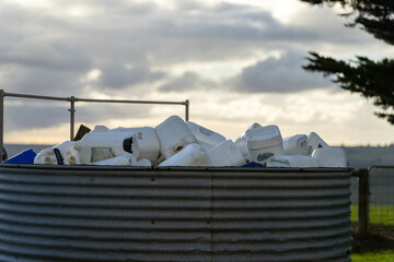 farm herbicide and chemical containers disposal, farm waste and pollution