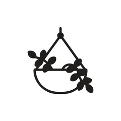 Hanging Plant icon vector. Linear style sign for mobile concept and web design. Hanging Plant symbol illustration. Pixel vector graphics - Vector.	
