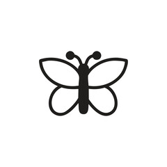 Butterfly  icon vector. Linear style sign for mobile concept and web design. Butterfly  symbol illustration. Pixel vector graphics - Vector.	
