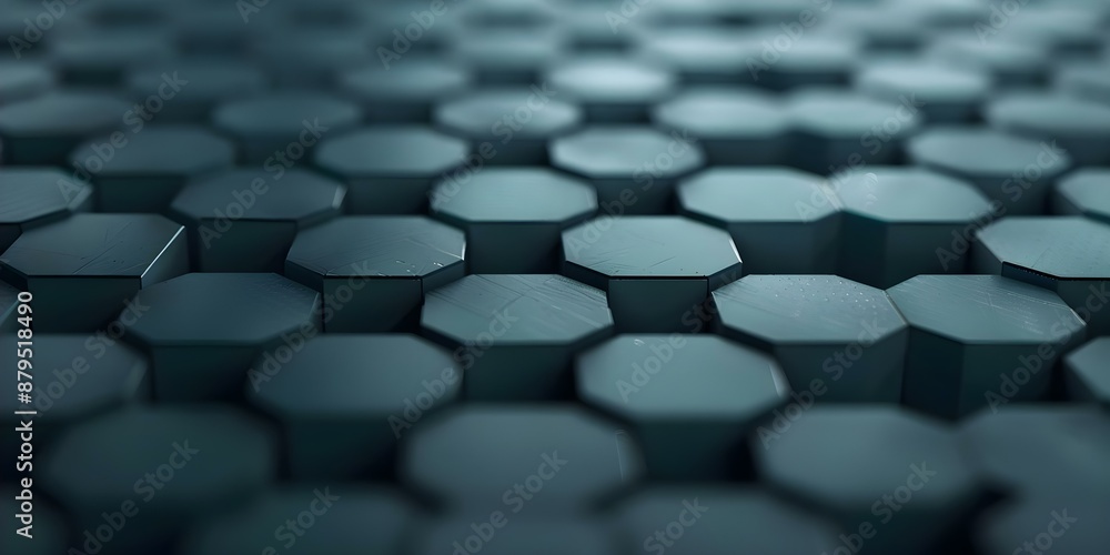 Poster tech startup growth depicted through abstract polygonbased animation with geometric shapes. concept 