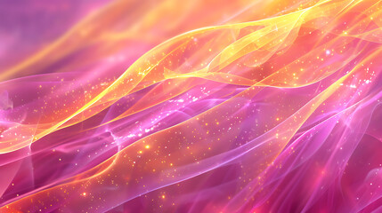 Obraz premium Luminous Harmony: Vibrant Waves of Light