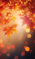 An einem sonnigen Herbsttag mit unscharfem Hintergrund.