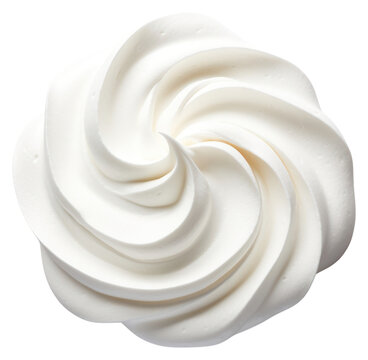 PNG Cream dessert icing swirl.