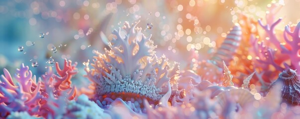 Dreamy Underwater Coral Reef