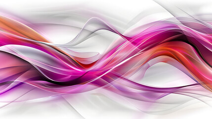 Fototapeta premium Radiant Waves: Abstract Fluid Motion