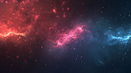 Fototapeta premium Cosmic Stream: Abstract Waves of Stardust