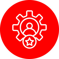 Expert Vector Line White Circle Red