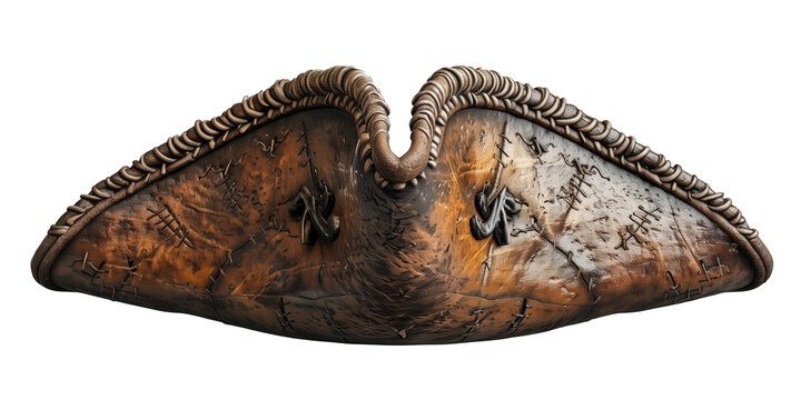 pirate hat isolated on the transparent background.	
 