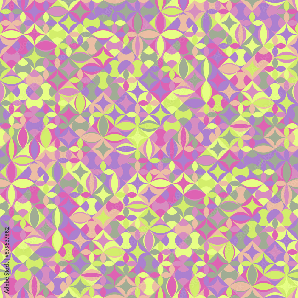Poster colorful curved shape pattern background design - abstract vector graphic