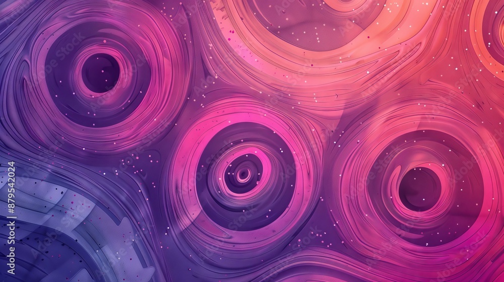 Poster swirl patterns are widely used in graphic design to create a visually striking and dynamic appearanc