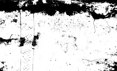 Uneven black and white texture vector. Distressed overlay texture. Grunge background. Abstract textured effect. Vector Illustration. Black isolated on white background. EPS10.
