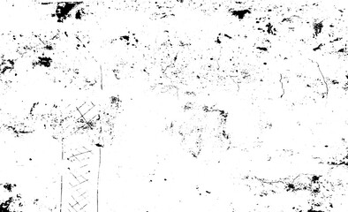 Scratched and Cracked Grunge Urban Background Texture Vector. Dust Overlay Distress Grainy Grungy Effect. Distressed Backdrop Vector Illustration. Isolated Black on White Background. EPS 10.