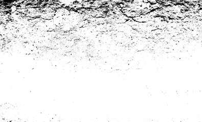 Uneven black and white texture vector. Distressed overlay texture. Grunge background. Abstract textured effect. Vector Illustration. Black isolated on white background. EPS10.