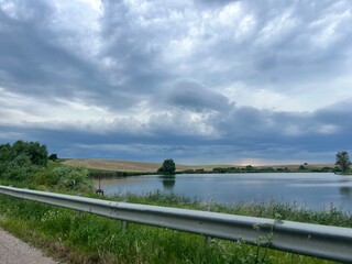 view of a small local lake