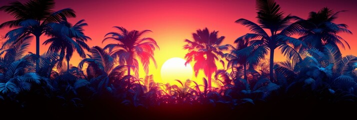 Obraz premium Tropical Sunset