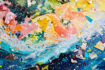 Fototapeta premium Abstract Art: A Kaleidoscope of Colors