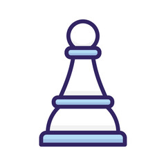 Trendy vector of chess pawn in editable style, strategy in modern design style