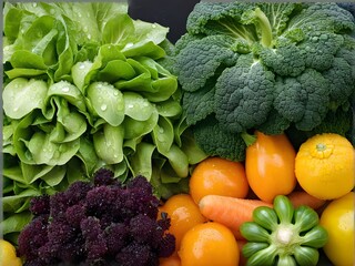 fresh green vegetables 