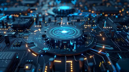 Futuristic Multi layered Digital Security Architecture Concept