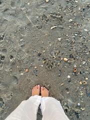 feet on sand