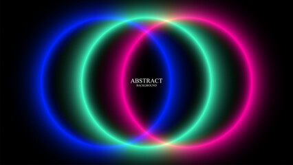 A glowing neon light bulb in a dark space, featuring pink and purple hues with a circular, fractal pattern that creates a vibrant, energetic, and futuristic design